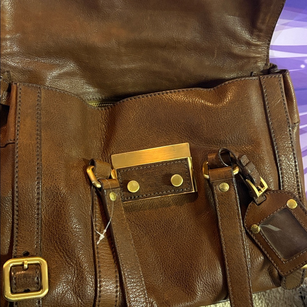 Prada Dark Brown Leather Shoulder Bag - Picture 11 of 17